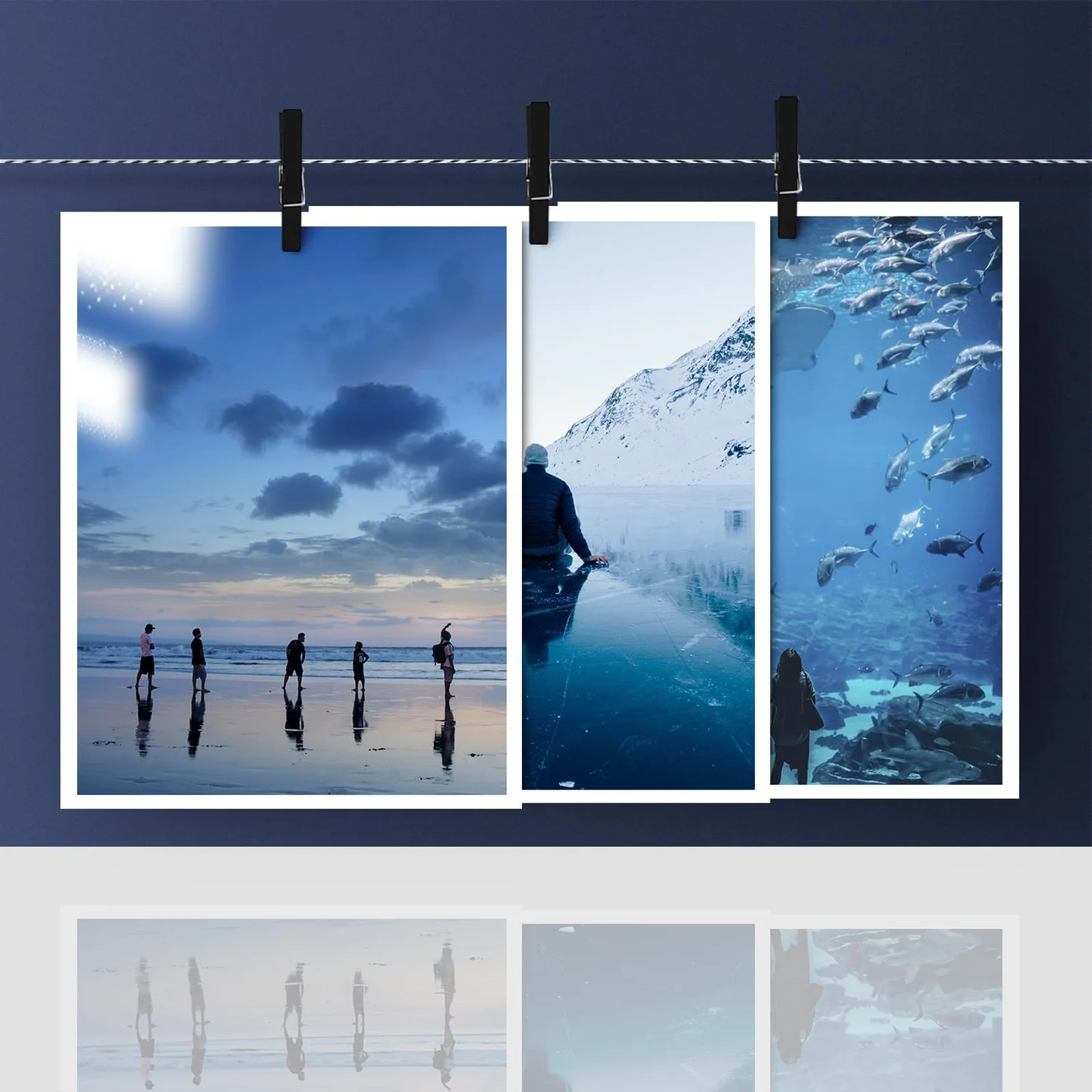 HUSPER 50 Sheets Double-Sided Glossy Printing Paper A4 Size, 8.3×11.7 Inches Photo Printing Paper/Copy Paper 120Gsm