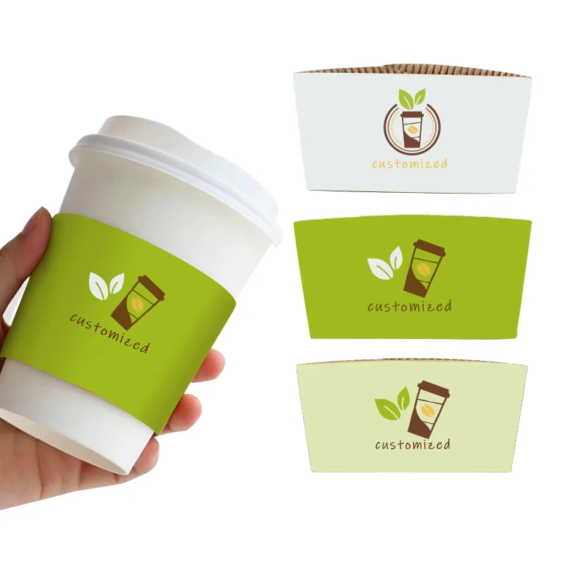 custom.Lokyo 700ml Disposable Paper Cup Sleeve Degradable Take Out to Go Hot Coffee Double Wall Style Custom
