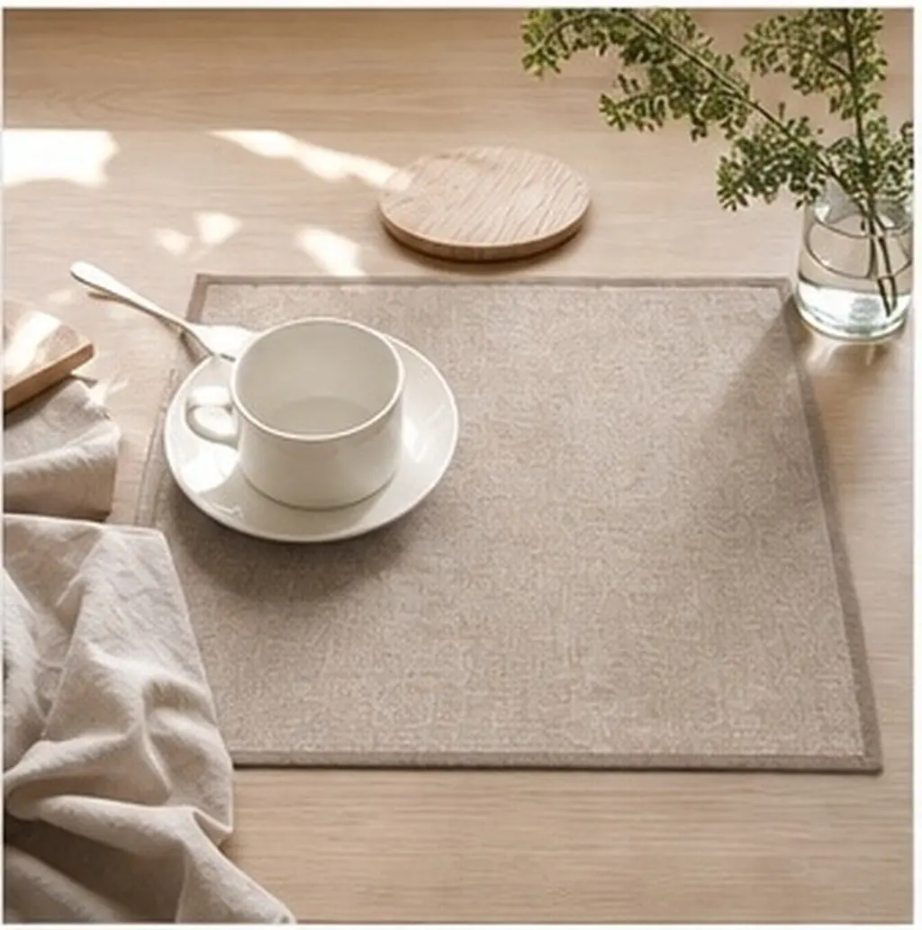 2Pcs Premium Non-Slip Table Place Mat Heat-Resistant Dish Mat Kitchen Bowl Pot Coaster Decorative Dining Table Placemat Washable