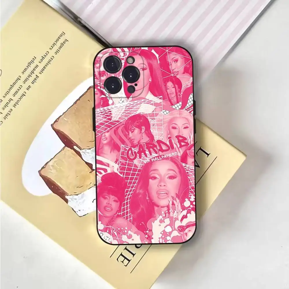 Cardi B Am I The Drama Phone Case For iPhone 6,17,16,15,14,13,12,11 Plus,Pro Max,XS,X,XR,SE,Mini,8,7,Soft Silicone Black Cover