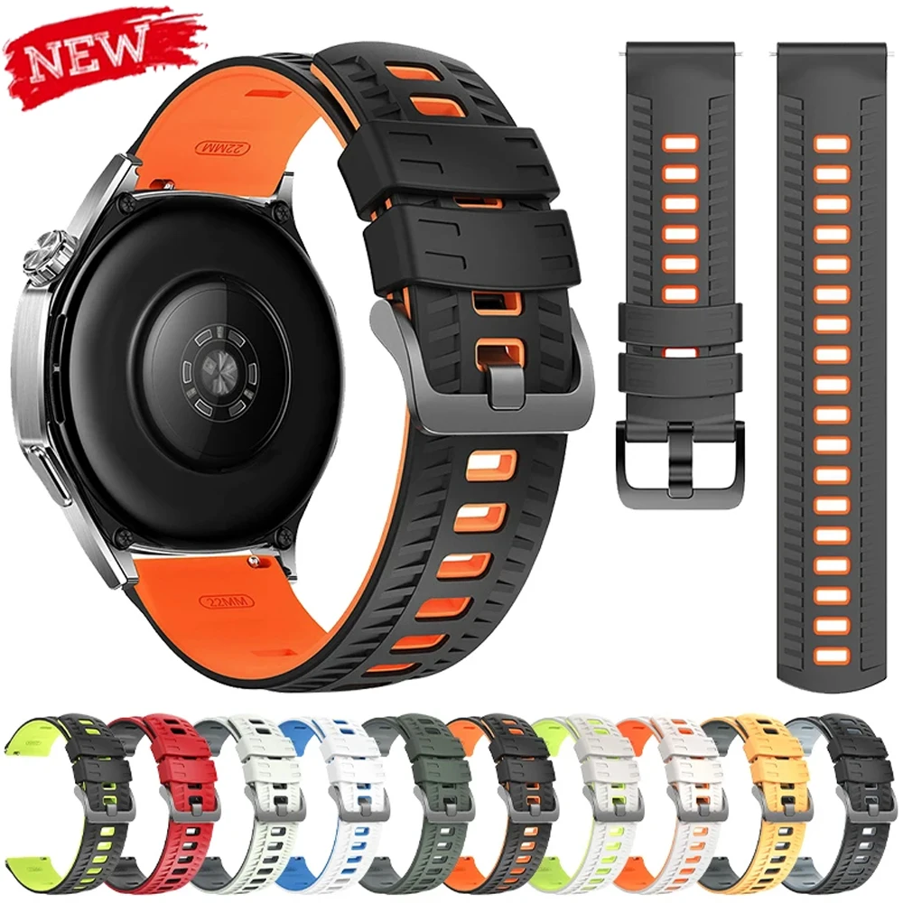22mm Sportarmband für Huawei Watch GT6 6Pro GT5 5Pro GT4 46mm Silikonband Armband für Xiaomi Watch S5 für CMF Watch Pro 3 2