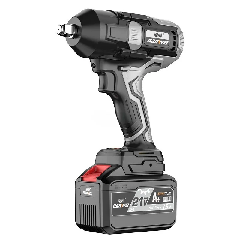 

Brushless electric wrench High torque electric tool for woodworking Lithium electric wrench for automobile repair