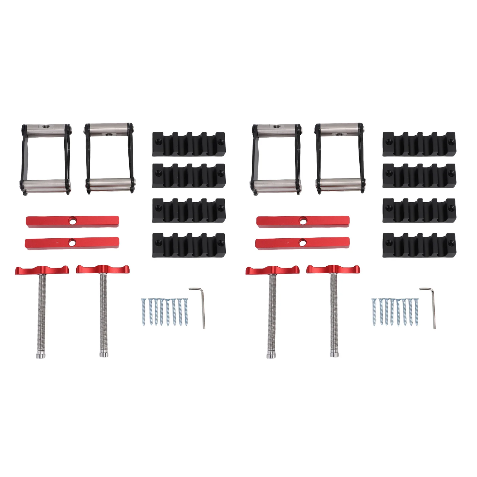 

4 Way Pressure Clamp Aluminum Alloy Powerful Four Way Wood Panel Corner Clamping System for Woodworkers Cabinet Furniture Making