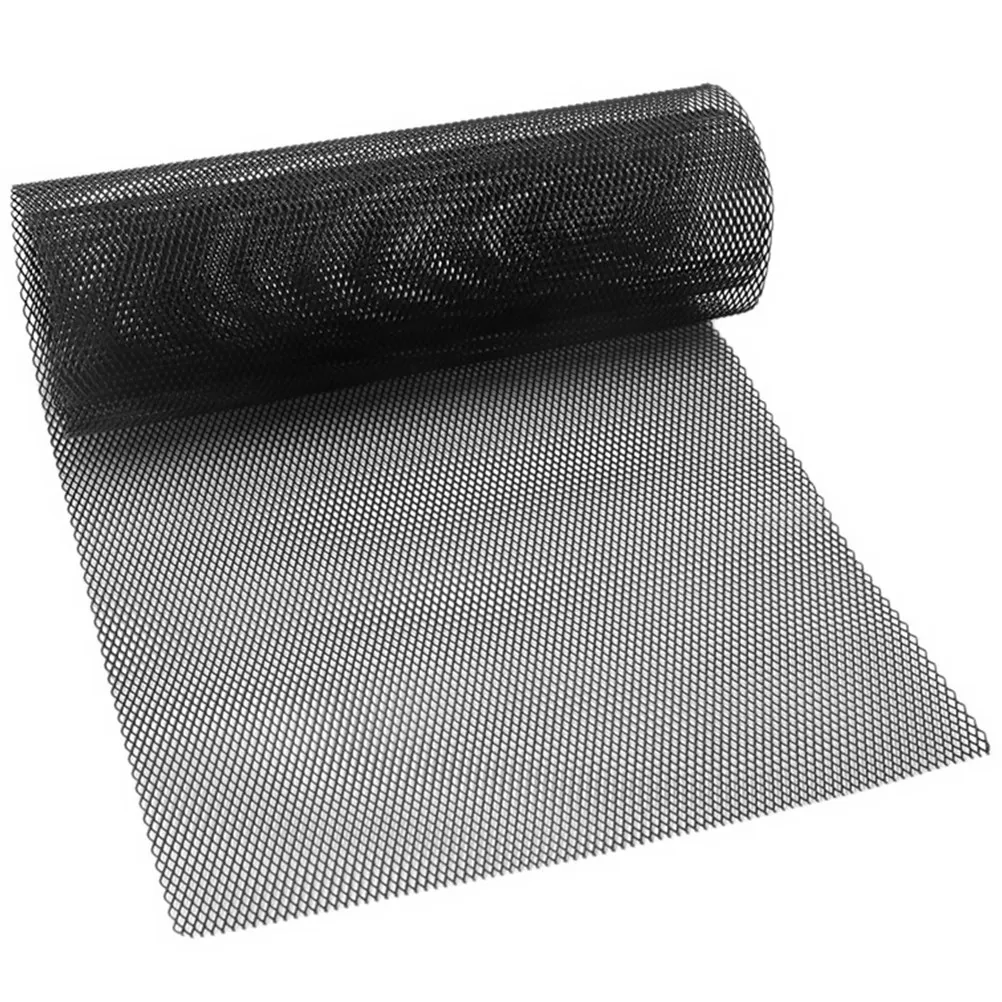 

Universal Car Grill Mesh Black Aluminum Alloy Automotive Grille Mesh Sheet Bendable Moldable Radiator Protection Debris Shield