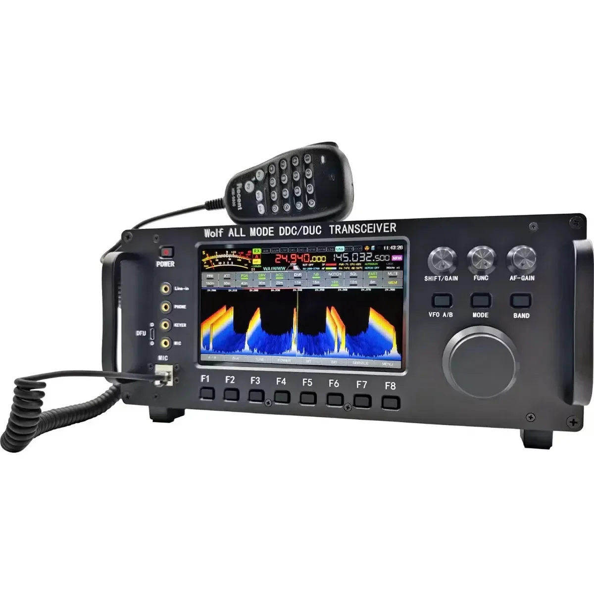 

RS-998 100W HF+UV All Mode DDC/DUC Transceiver Mobile Radio SDR Transceiver with 7" Touch Screen