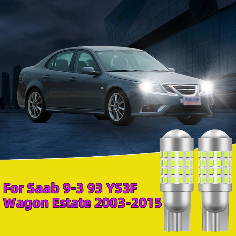 

2PCS For Saab 9-3 93 YS3F Wagon Estate 2003-2015 Clearance Lights side marker position Signal Lamps Car Led Traffic Bulb White
