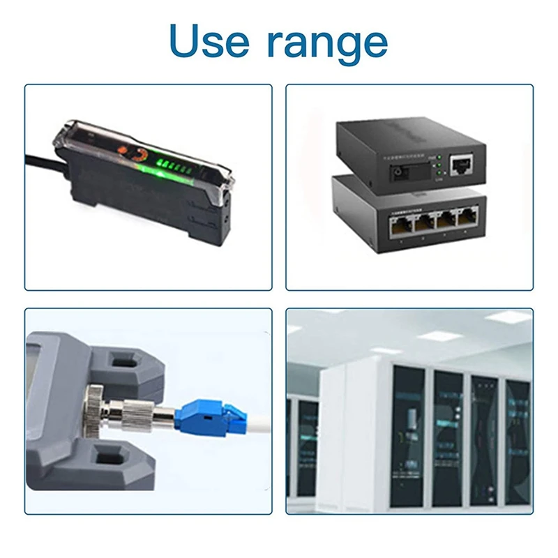 2X FC Male To LC Female Hybrid Optical Fiber Convertor Adapter+LC Female To SC Male Hybrid Flange,Optical Fiber Adapter
