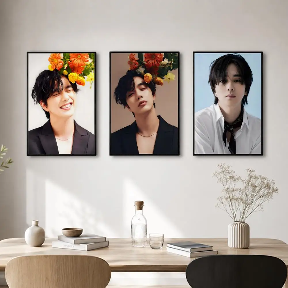 actor Y-Yoo Seung ho Poster Self-adhesive Art Waterproof Paper Sticker Coffee House Bar Room Wall Decor