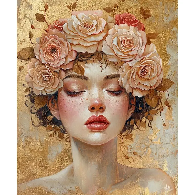 مجموعة ألوان زيتية رقمية للكبار من RUOPOTY DIY لوحة صورة فنية منزلية مناسبة لتزيين المنزل #1