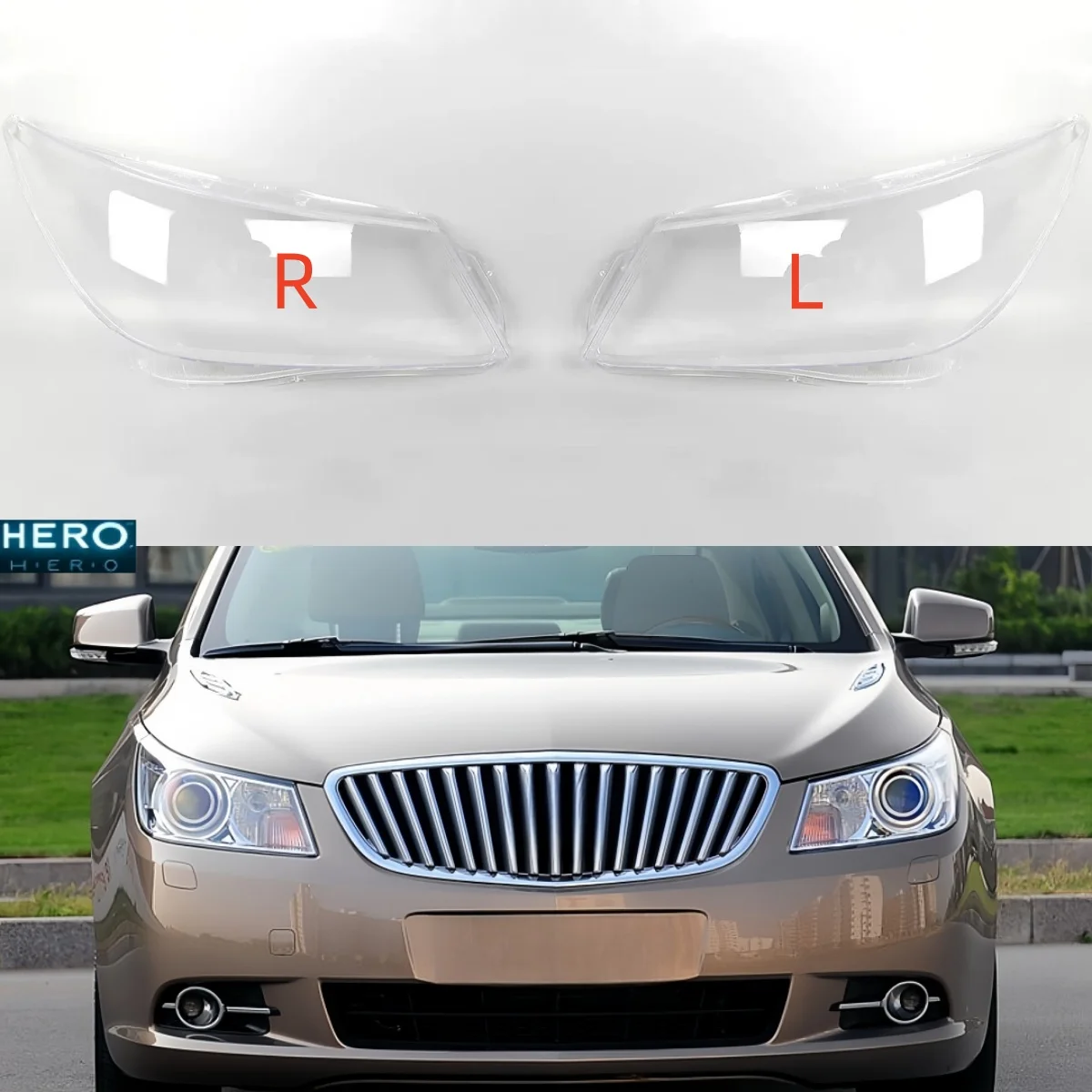 

For Buick Lacrosse 2009 2010 2011 2012 Headlamp Cover Transparent Headlight Shell Lens Plexiglass Replace Original Lampshade