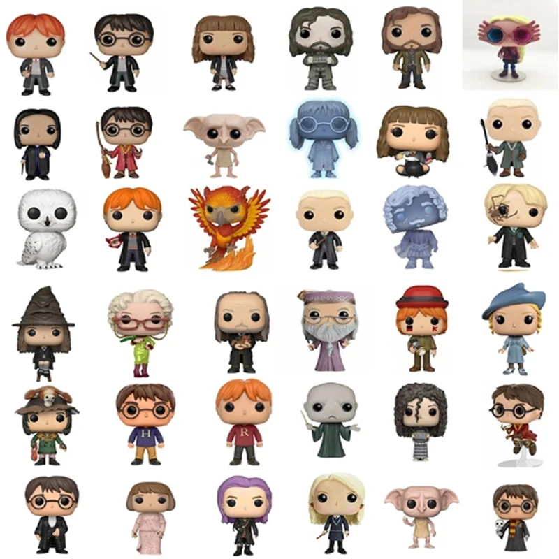 Funko POP Harry Model Toys Dobby Luna Myrtle Marlfoy Potter Moaning Hermione Headless Nick Collection PVC Action Figure for Toys