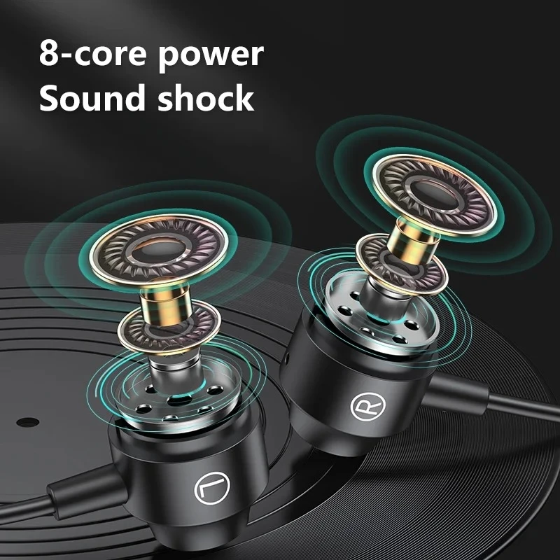 Magnetic Wired Gaming Headphone L jack HIIF Bass Stereo Music headset 3.5mm AUX/ type-c Earphone  for mobile phones and computer image 4