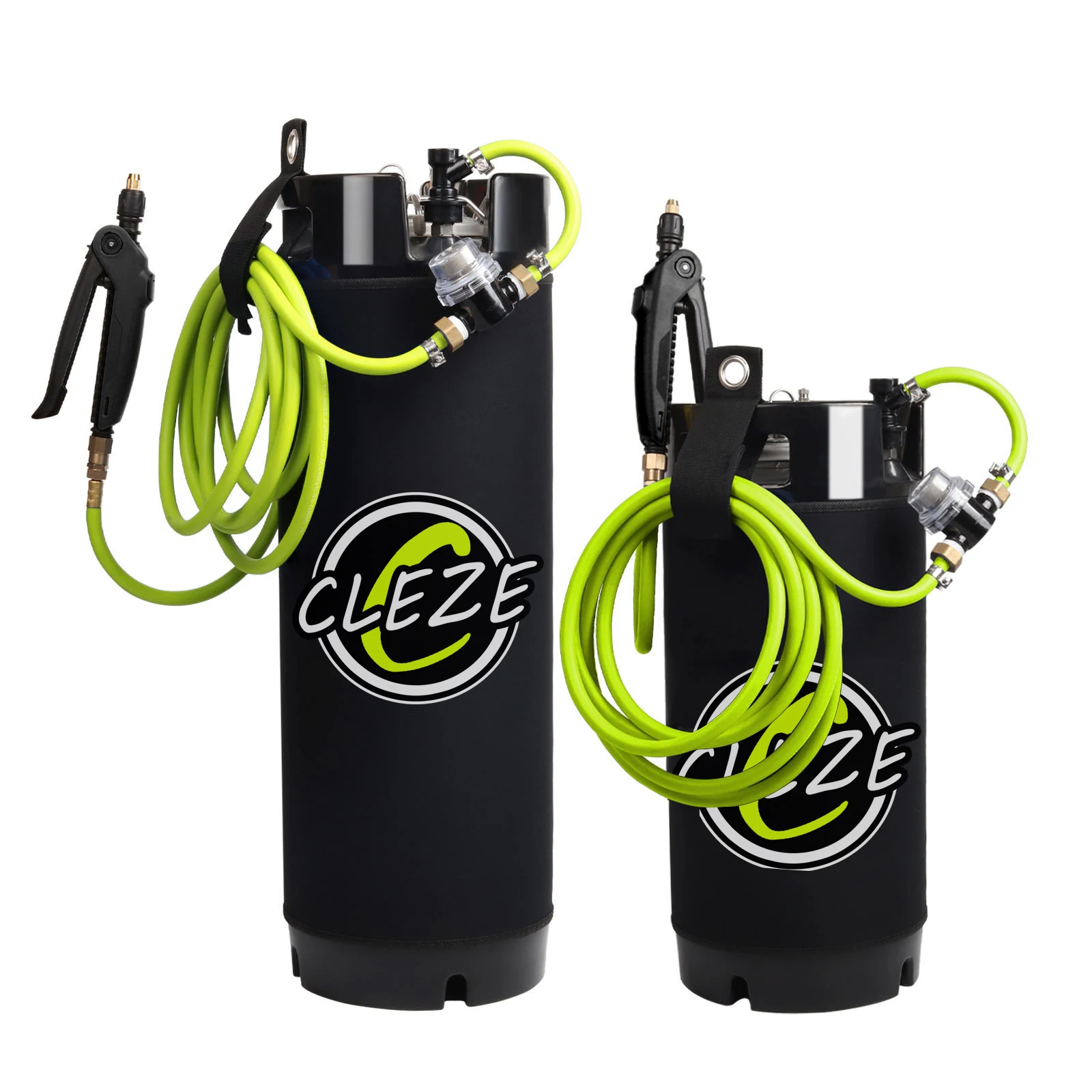 CLEZE 5 Gallon High-Pressure Stainless Steel Window Tint Sprayer PPF Keg Spray Tank with Filter 6 Meter Hose for Auto Car Films
