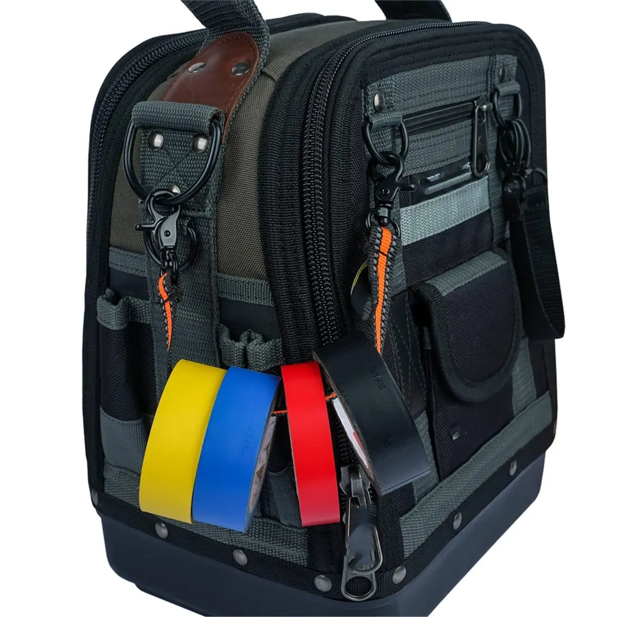A50U Electrical Tape Holder Tape Thong with Trigger Snap Hook for Tool Belt, Tool Pouch, Tool Bag
