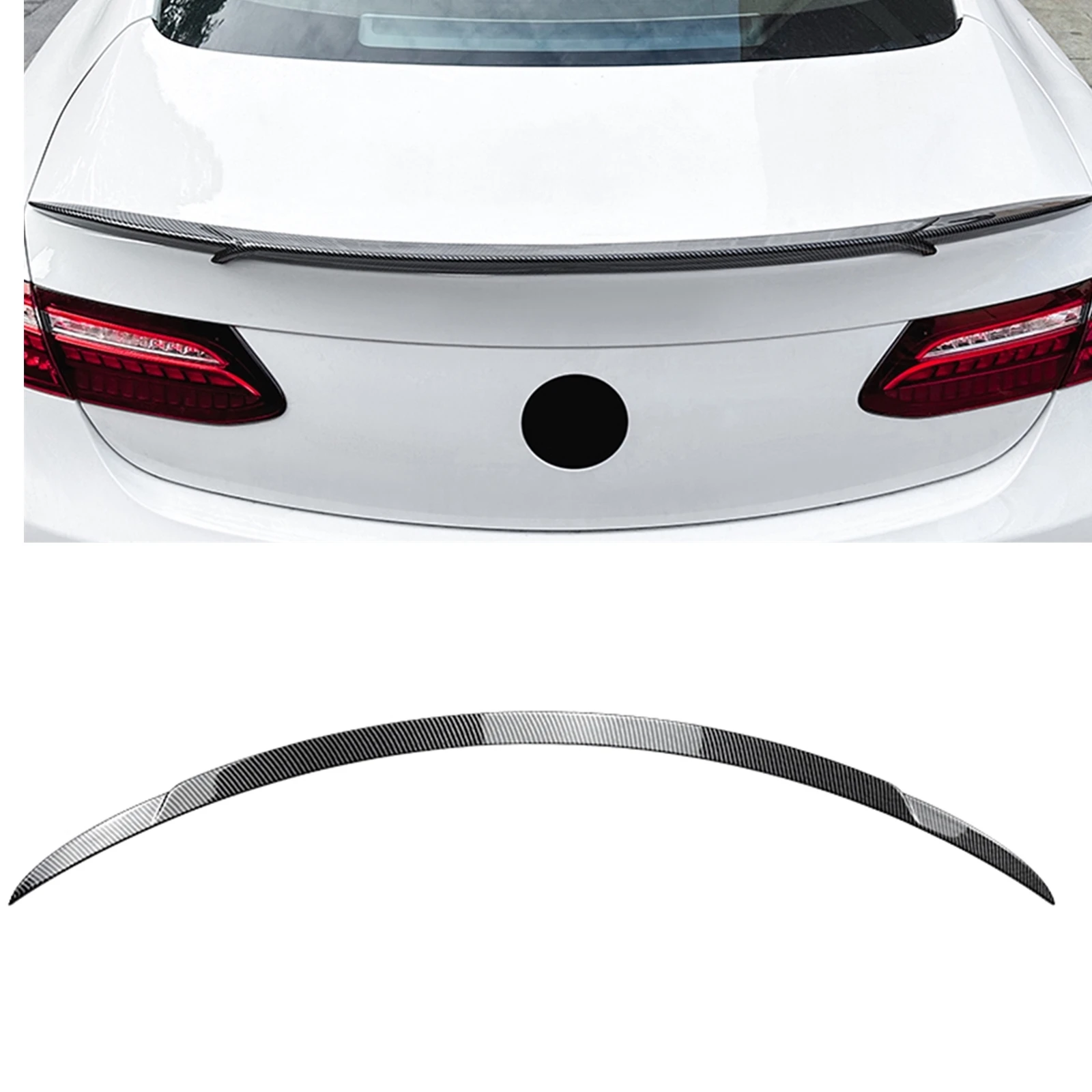 For Mercedes Benz E Class Coupe C238 W238 E200 E300 E400 E450 2017-2023 2-Door Rear Trunk Lid Spoiler Wing Tailgate Splitter Lip