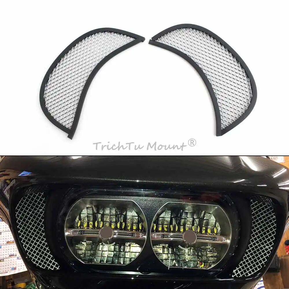 

Для Harley Touring Road Glide Special FLTRXS 2015-23 часть мотоцикла обтекатель верхняя центральная сетка гриль боковое вентиляционное отверстие экран крышка гриля