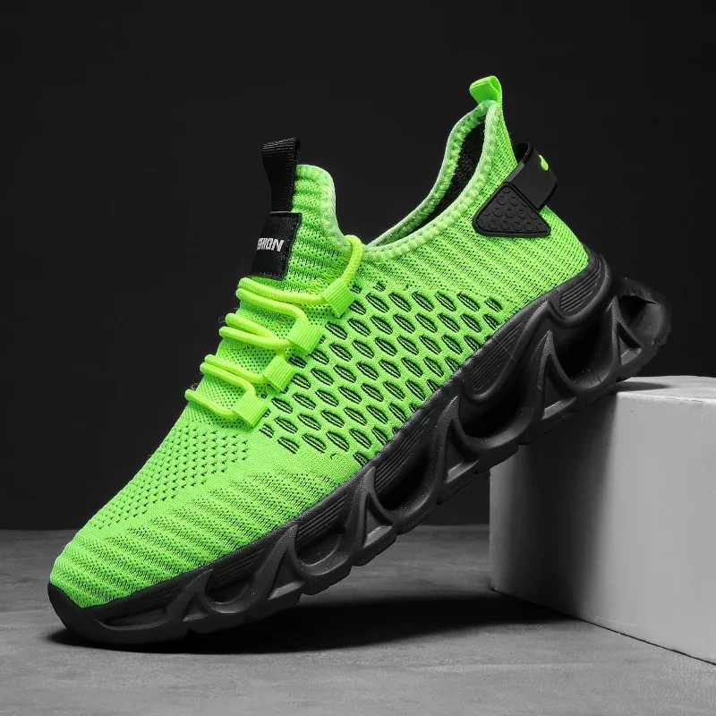 

Mens Sport Shoes Breathable Lightweight Sneakers Outdoor Mesh Black Running Shoes Athletic Jogging Tenis Walking Shoe zapatos