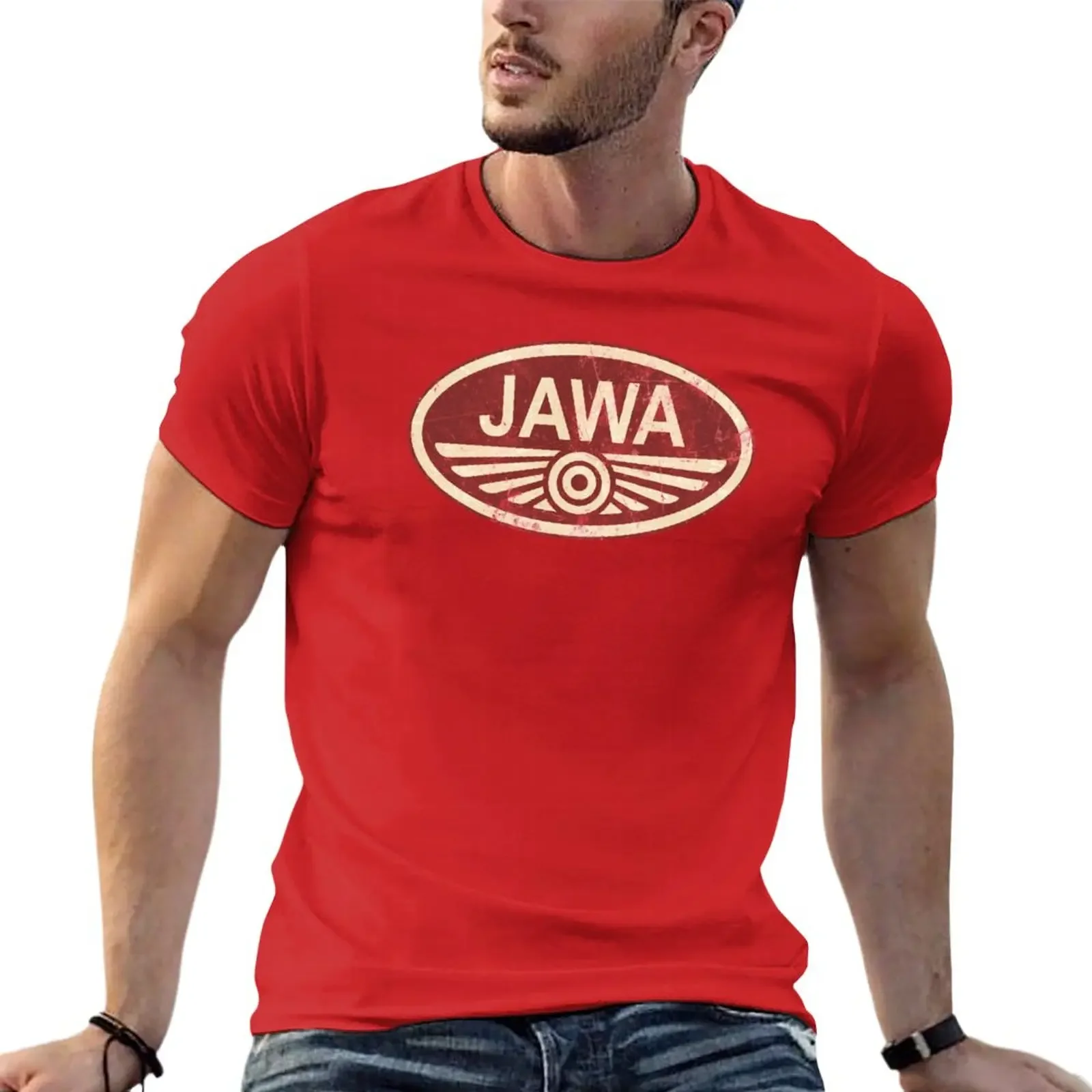 New Jawa Motorcycle Retro T-Shirt for a boy shirts graphic tees mens t shirt mens designer clothes new in tops & tees harajuku