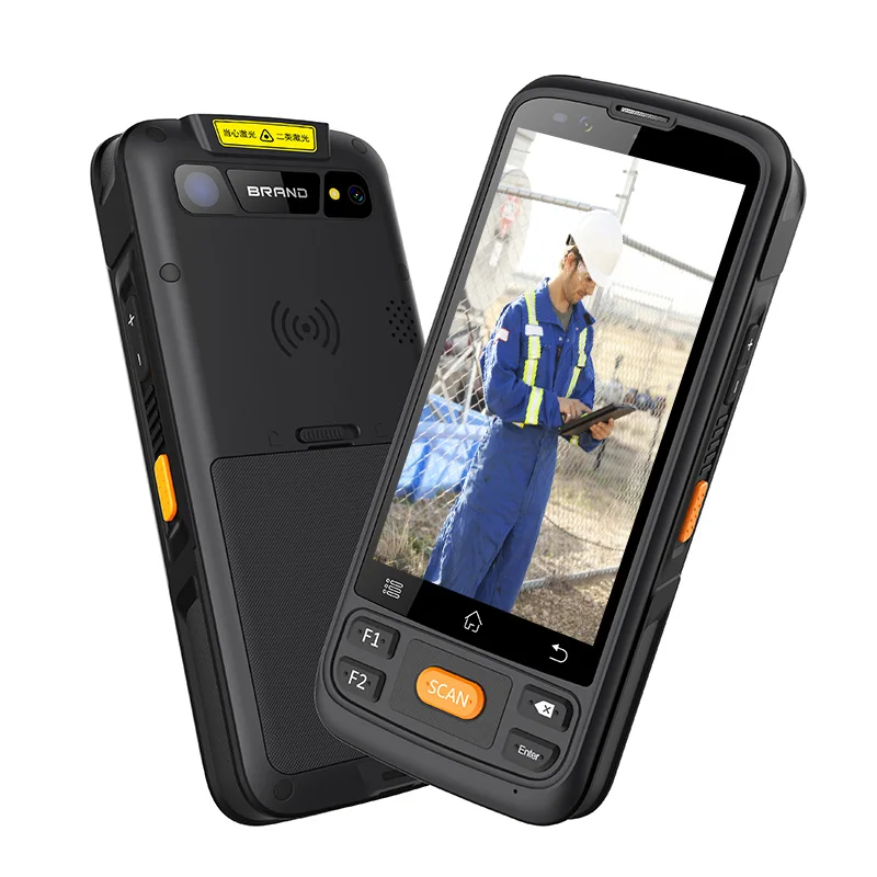5 Inch 5.7inch Long Range Uhf Rfid Reader Pocket Portable Android 12 Pda 1d 2d Barcode Scanner