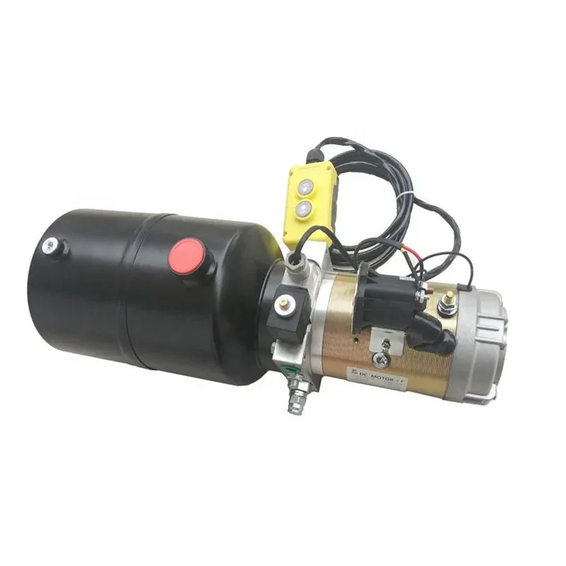 Double Acting 12 Volt DC 220V Dc 24V 48V Electro Hydraulic Power Unit with Remote Dump Trailer Hydraulic Pump Power Unit