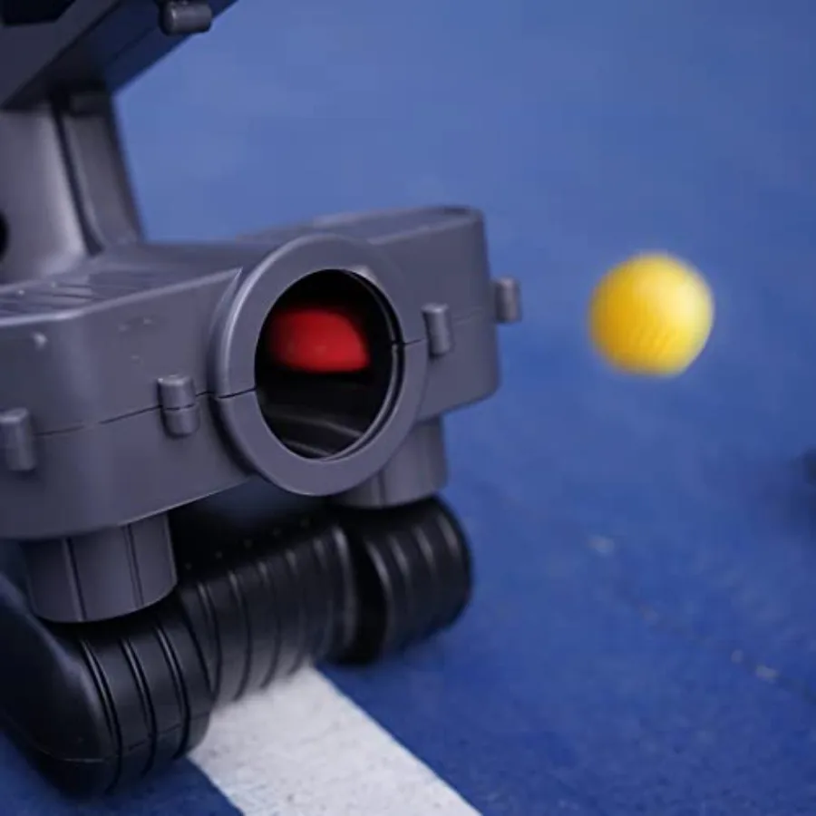 692BH Baseball Pitching Machine with Ping Pong Size Training Balls for Visual Acuity and Hitting Accuracy Improvement Battery o