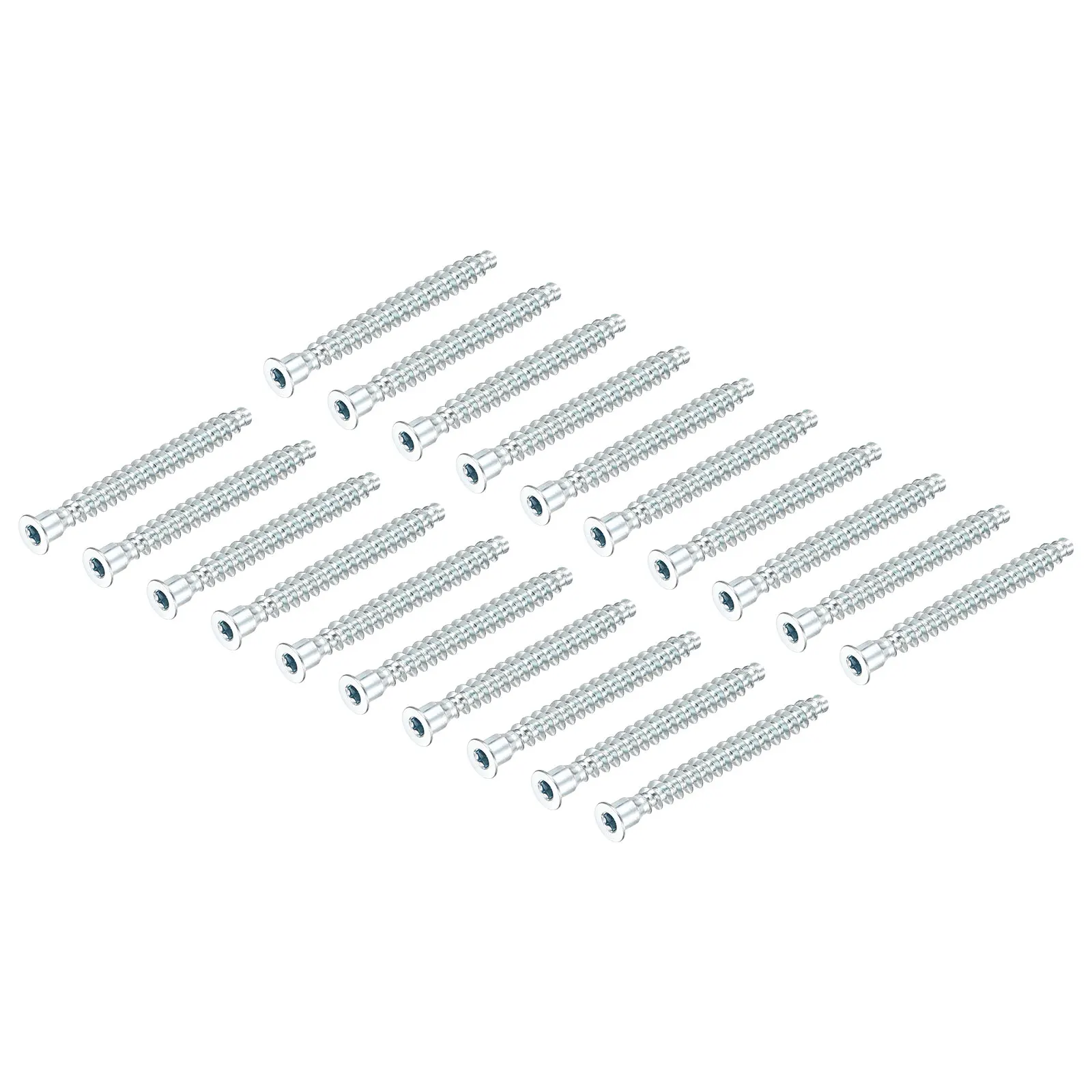 20/50/100Pcs M5 M7 Hex Socket Countersunk Head Self Tapping Connecting Screws Carbon Steel Furniture Confirmat Screw