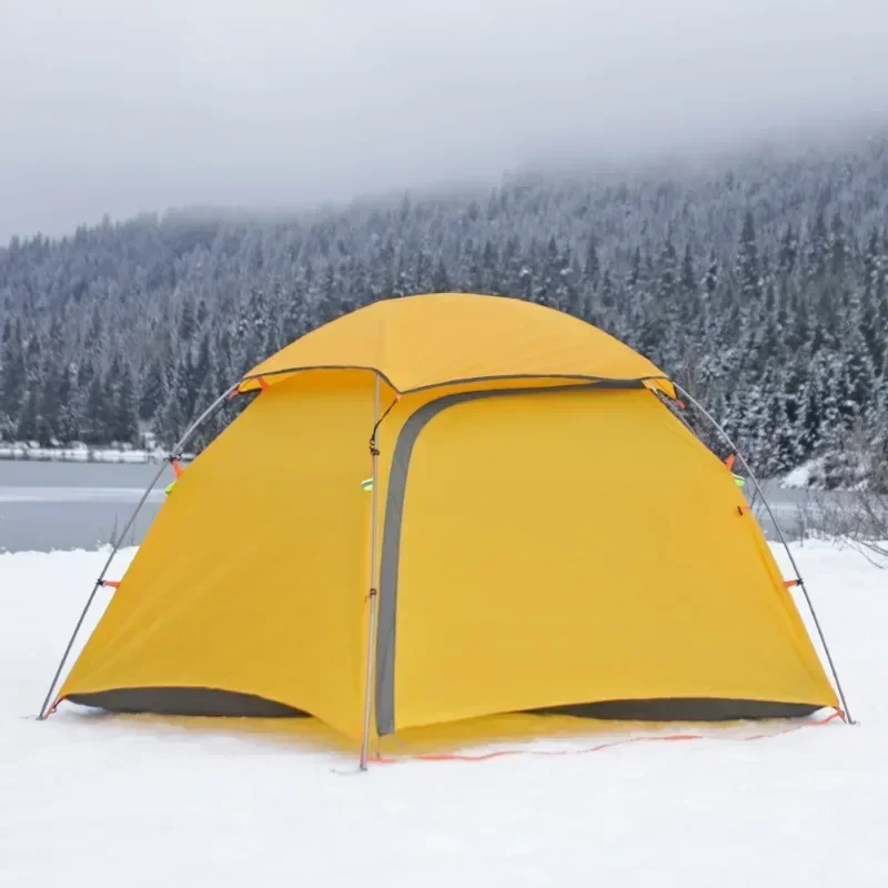 

YOUSKY Four Seasons уличная палатка, двухслойная непромокаемая палатка с алюминиевым столбом, палатка для кемпинга и треккинга на 2 человека