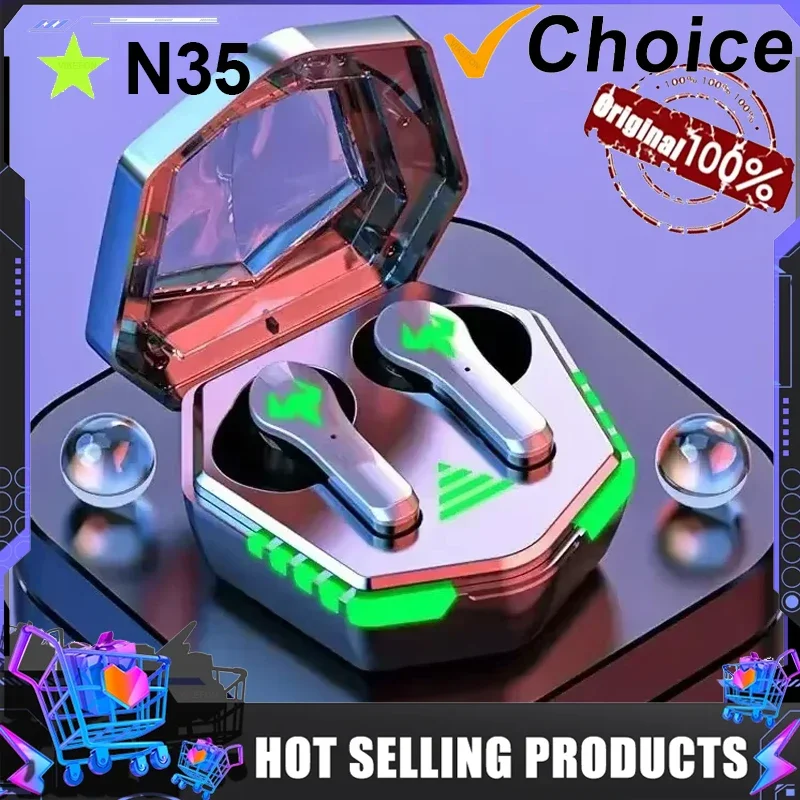 

TWS Gaming Earphones Touch Wireless Headphones Bluetooth 300mAh Battery Long Standby Earbuds HIFI Waterproof Headset