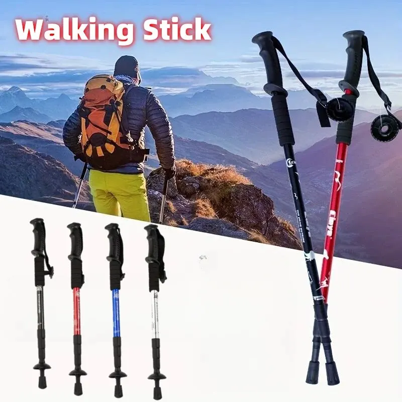 Foldable Shock Trekking Poles 1