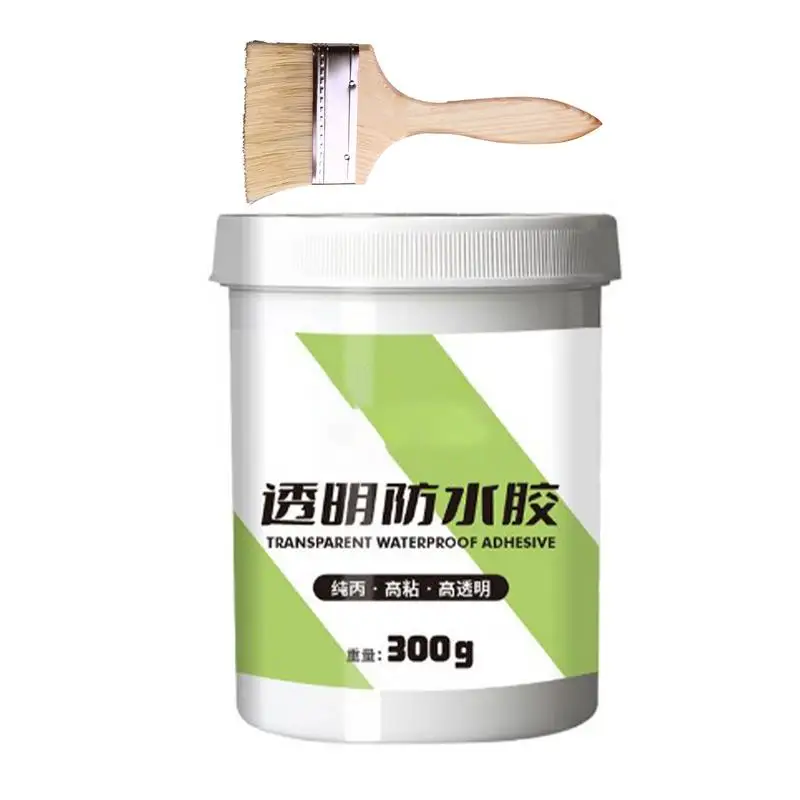 

Liquid Rubber Waterproof Sealant Transparent Coating Agent 300g Invisible Adhesive Waterproofing Sealant RV Roof Sealant For