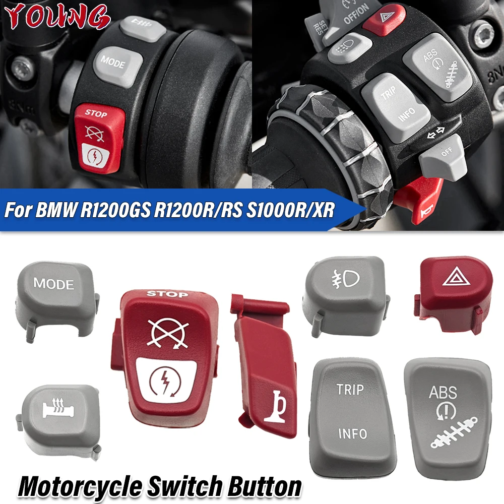 Motorcycle For BMW S1000R S1000XR R1200GS R1200R/RS 2013-2019 R1250GS F750GS F850GS Switch Start Push Button Cover