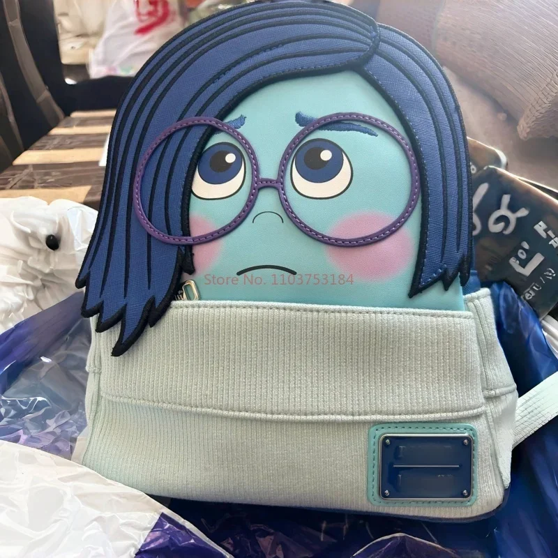 Hot Loungefly Disney Pixar Inside Out Sadness Cosplay Mini-Rucksack Women'S Casual Shouder Bag Children'S Student knapsack Gifts