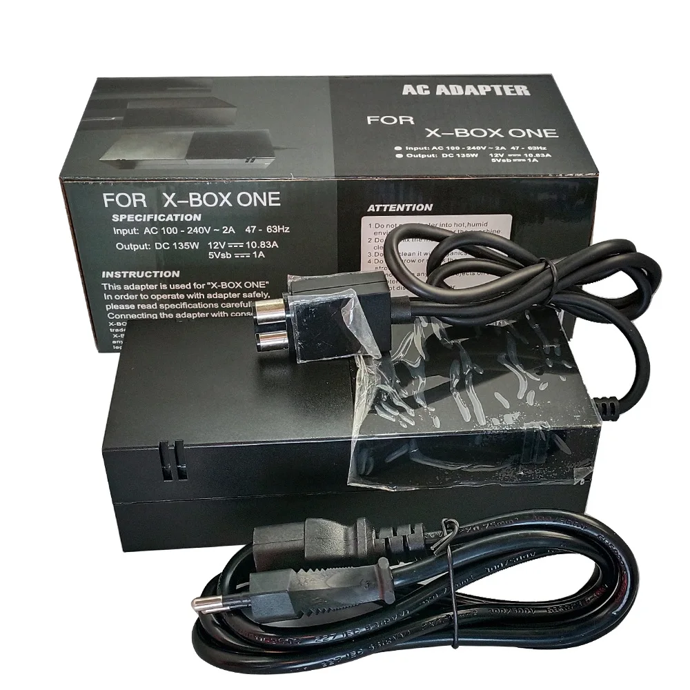 Black AC 100V-240V แหล่งจ่ายไฟ US/EU/UK ปลั๊กตัวแปลง USB ชาร์จสำหรับ Xbox one คอนโซลอะแดปเตอร์ AC อิฐ Charger