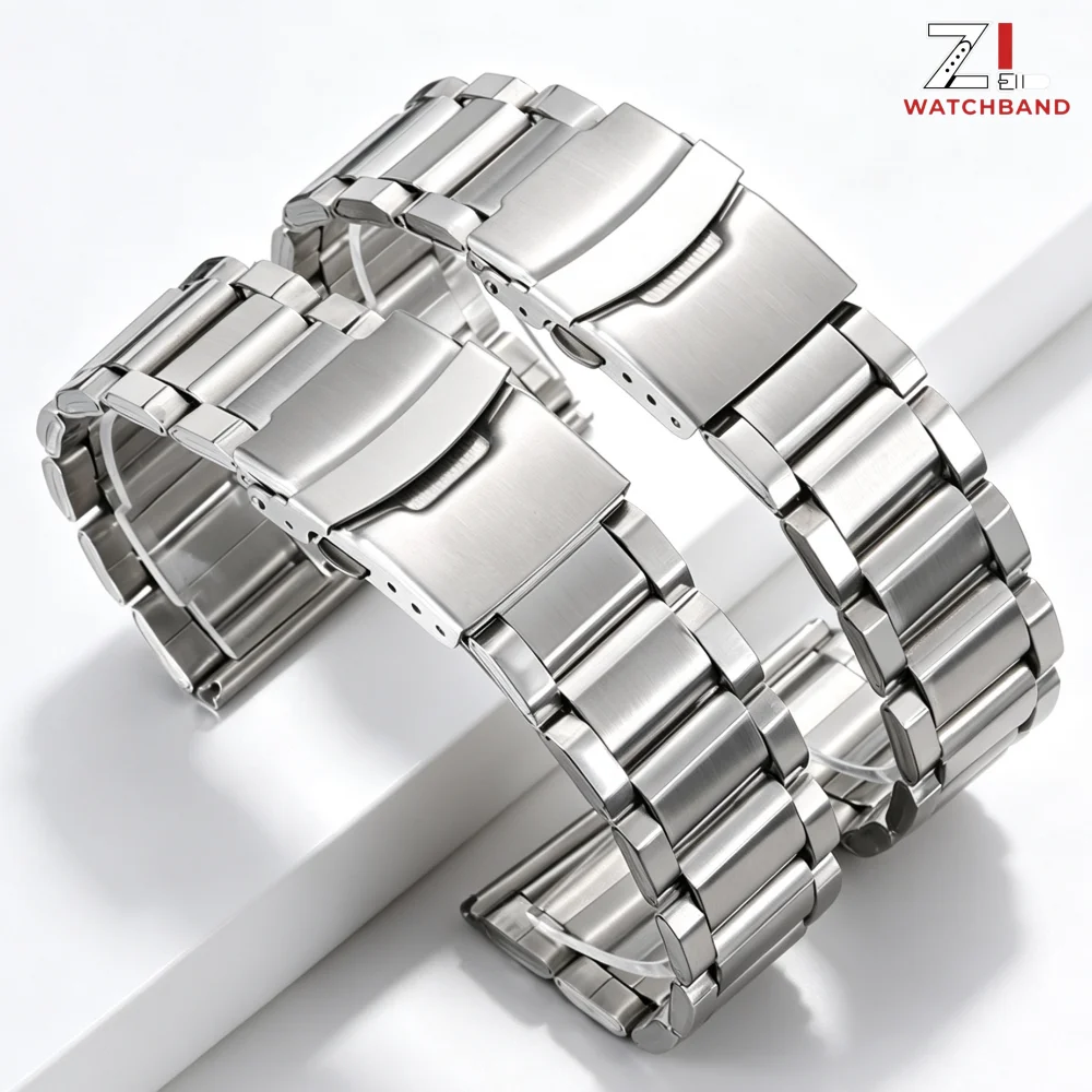 Bracelet de montre en acier inoxydable, 20mm, 22mm, 24mm, bracelets en métal pour Rolex, Seiko, bracelets de sport pour hommes, bracelet de remplacement universel