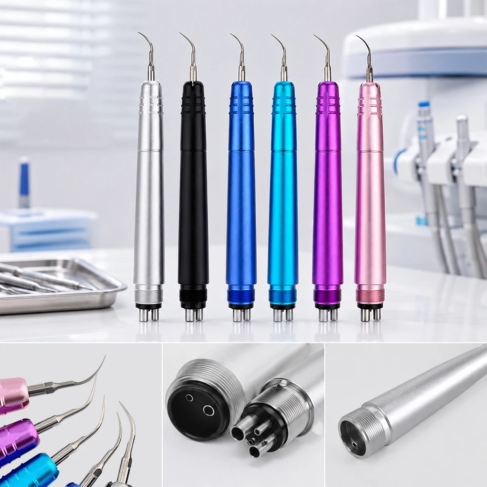 Dental Air Scaler Color Dental Cleaner 2/4hole Dental Calculus Dental Stain Cleaning Handpiece Whiten Tooth Artifact Dental Tool