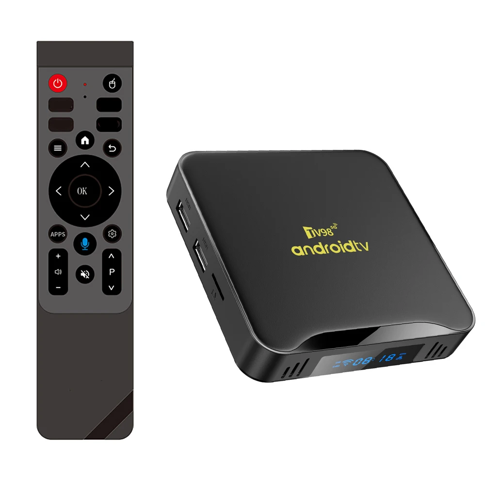 TV Box TV98, ulepszona wersja X12, Android 14.0, sterowanie głosowe, 16 GB, 64 GB, 128 GB, 8K, 4K, Wi-Fi 6, Bluetooth 5.0, procesor RK3518, odtwarzacz multimedialny, dekoder 5G. — zdjęcie produktu 7