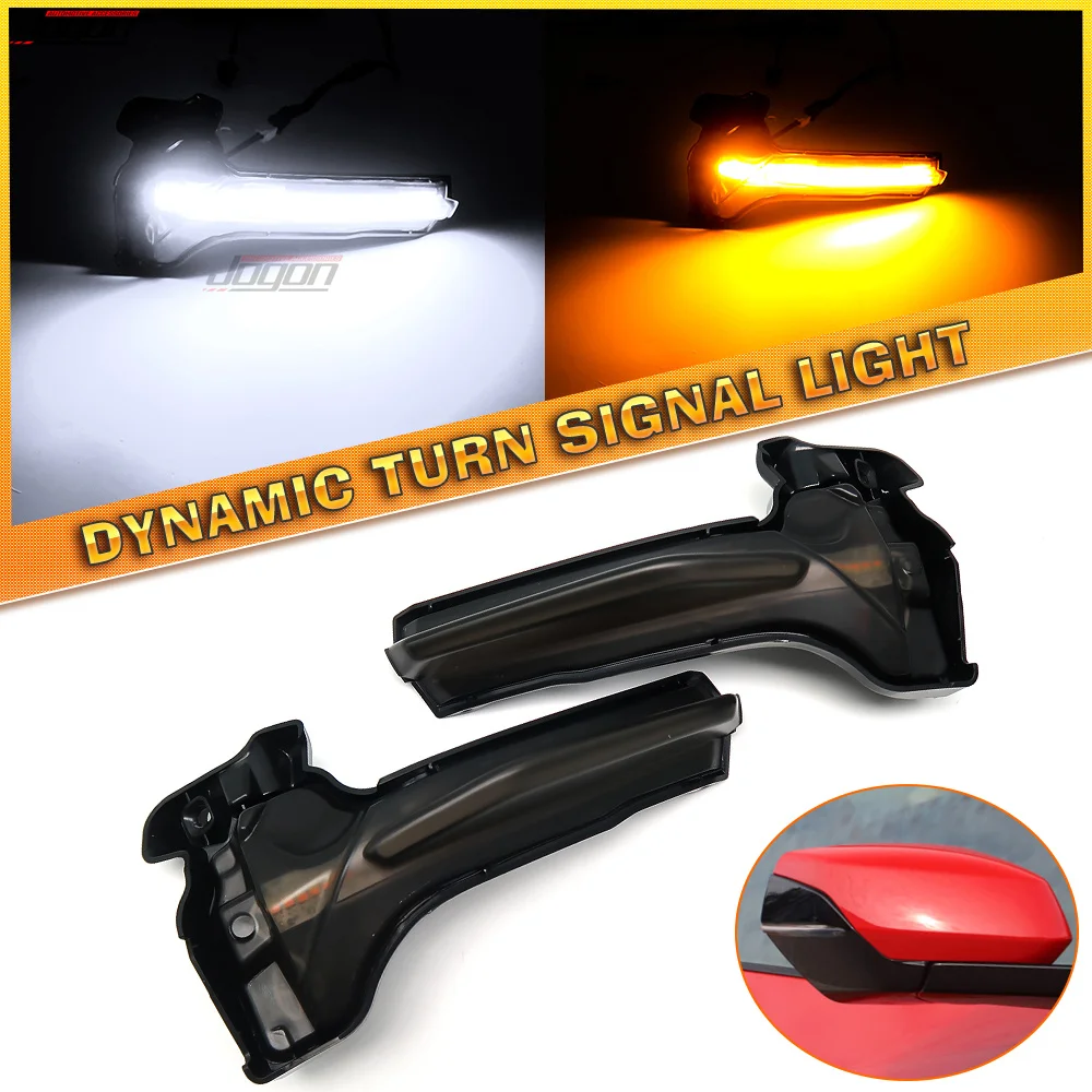 

Turn Signal Lights Side Mirrors LED Lamp For Corvette C8 Stingray Coupe Z06 Z51 2020 2021 2022 2023 Sequential Dynamic Indicator