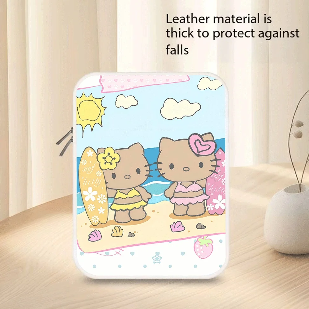 

New Cute Cartoon Storage Bag Hello Kitty Kuromi 10 11 12 13 14 15 Inch Pu Tablet Bag Laptop Sleeve Bag for Macbook Holiday Gift