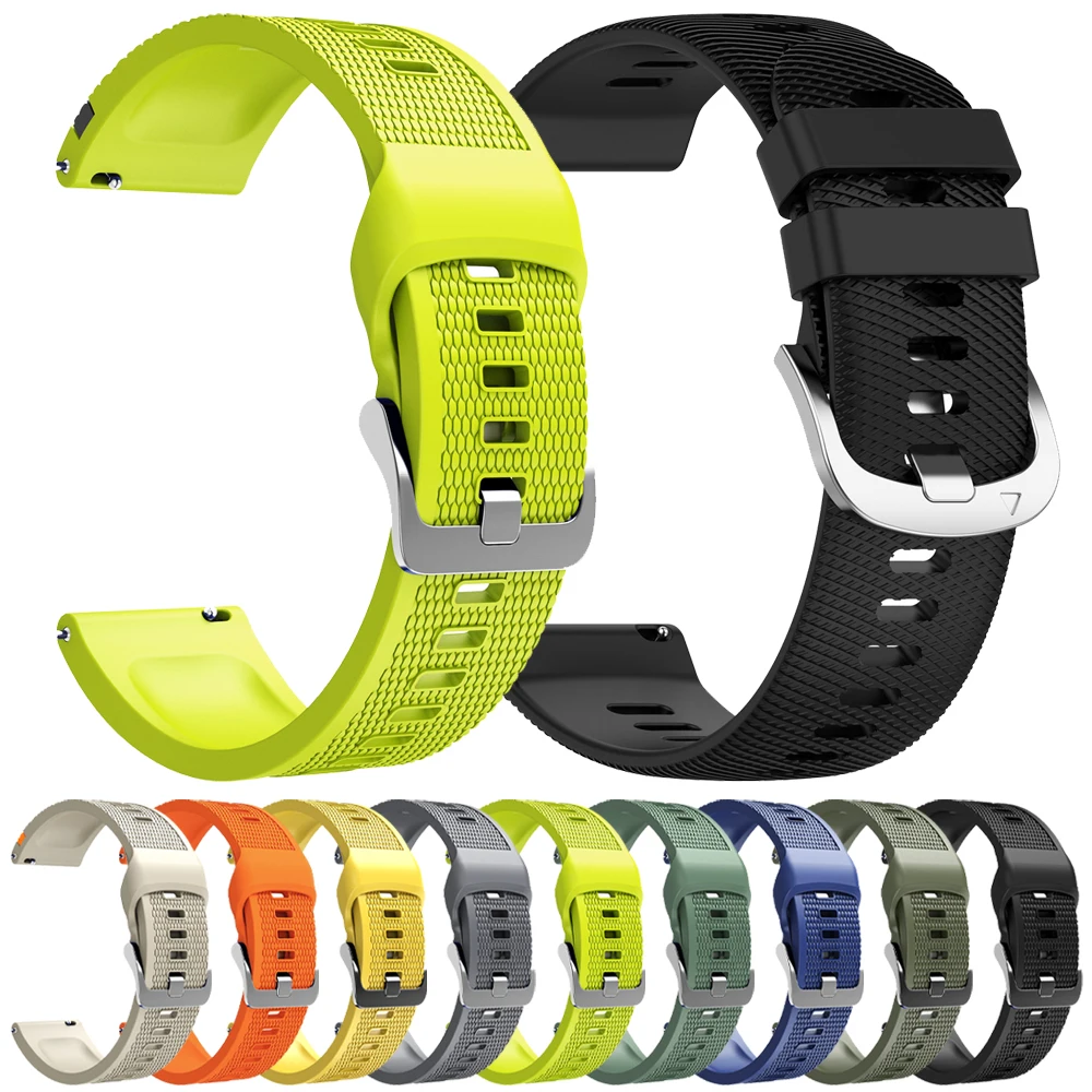 22mm Sports Silicone Strap For Samsung Gear S3/Galaxy Watch 3 45mm 46mm Smartwatch Band for Huawei Watch 6/GT7 Pro 46mm Bracelet