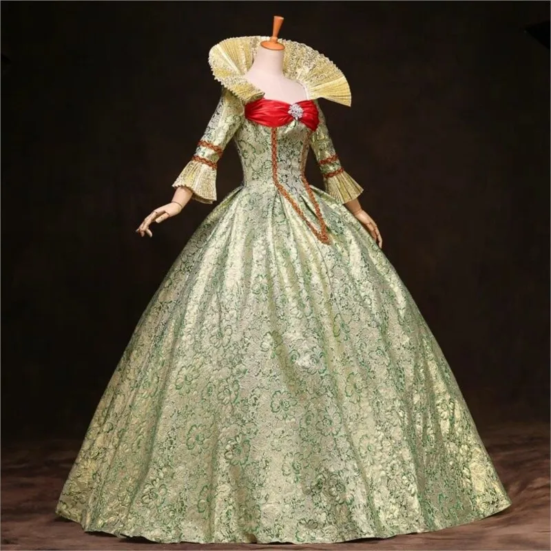 The of performance studio will be decorated with large-necked theatrical dresses