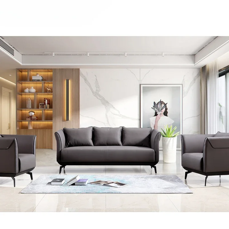 simple sofa office room furniture 1+1+2 seater simple office sofa sofa set furniture office furniture