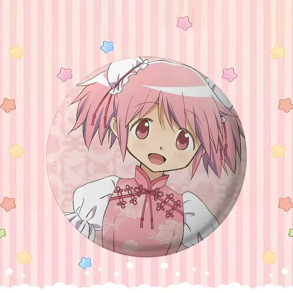 لطيف M-Magi Madoka Magica للملابس أنيمي المينا دبوس أشياء لطيف الكرتون تأثيري شارات على ظهره بروش الفن الهدايا #2