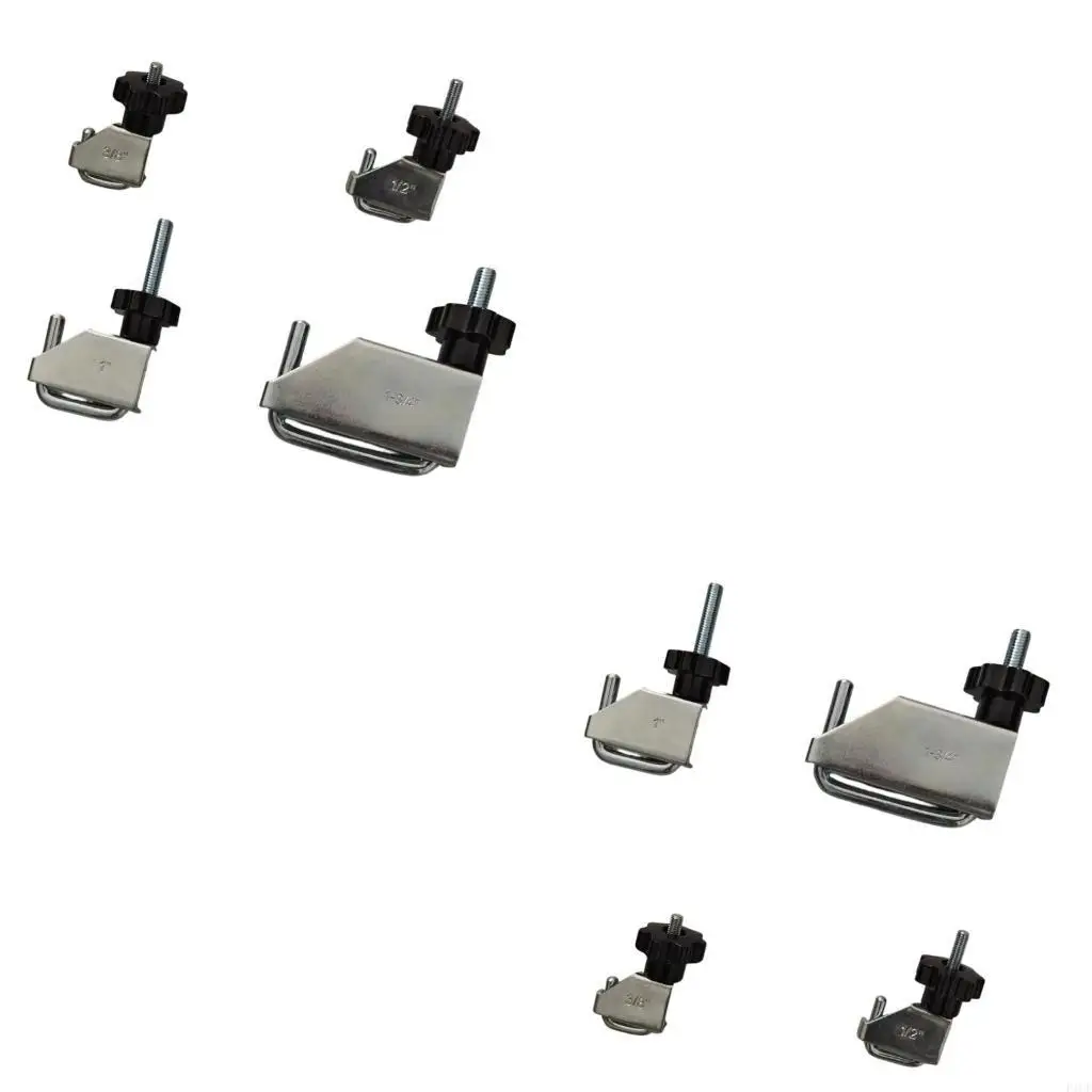 F1CF 4Pcs Alloy Steel U Shaped Automotive Hose Clamp Clip  Tool For Secure Sealing