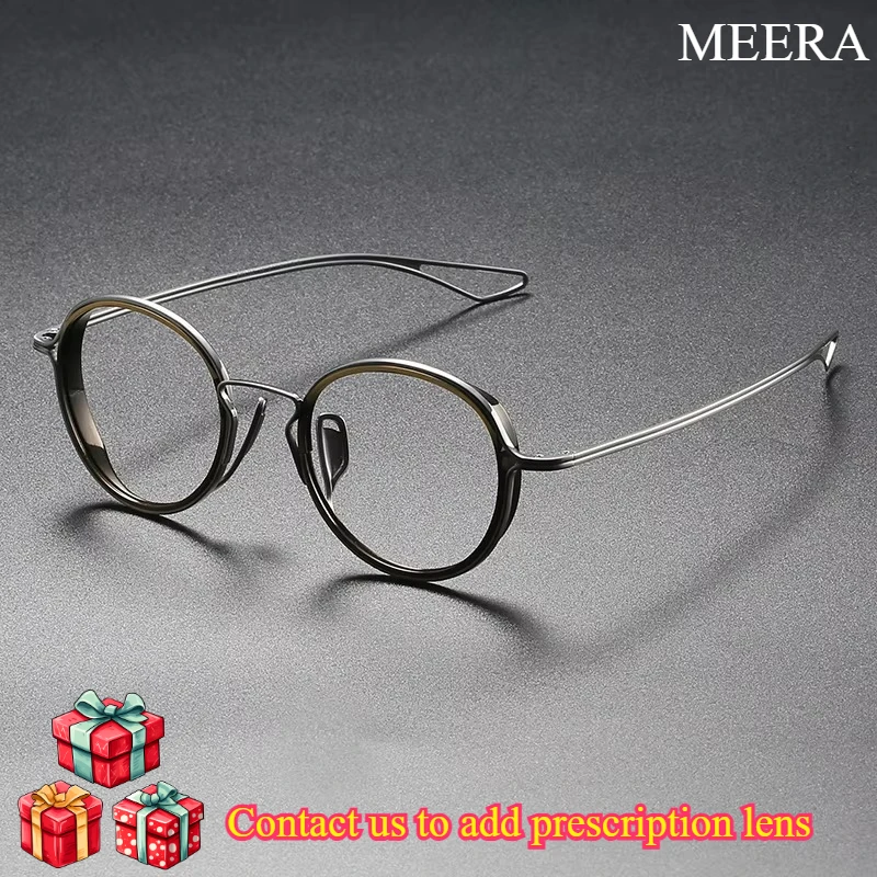 

DTX100 Japan Style Pure Titanium Retro Design Glasses Luxury Brand Women Men Frame Ultra light Eyewear