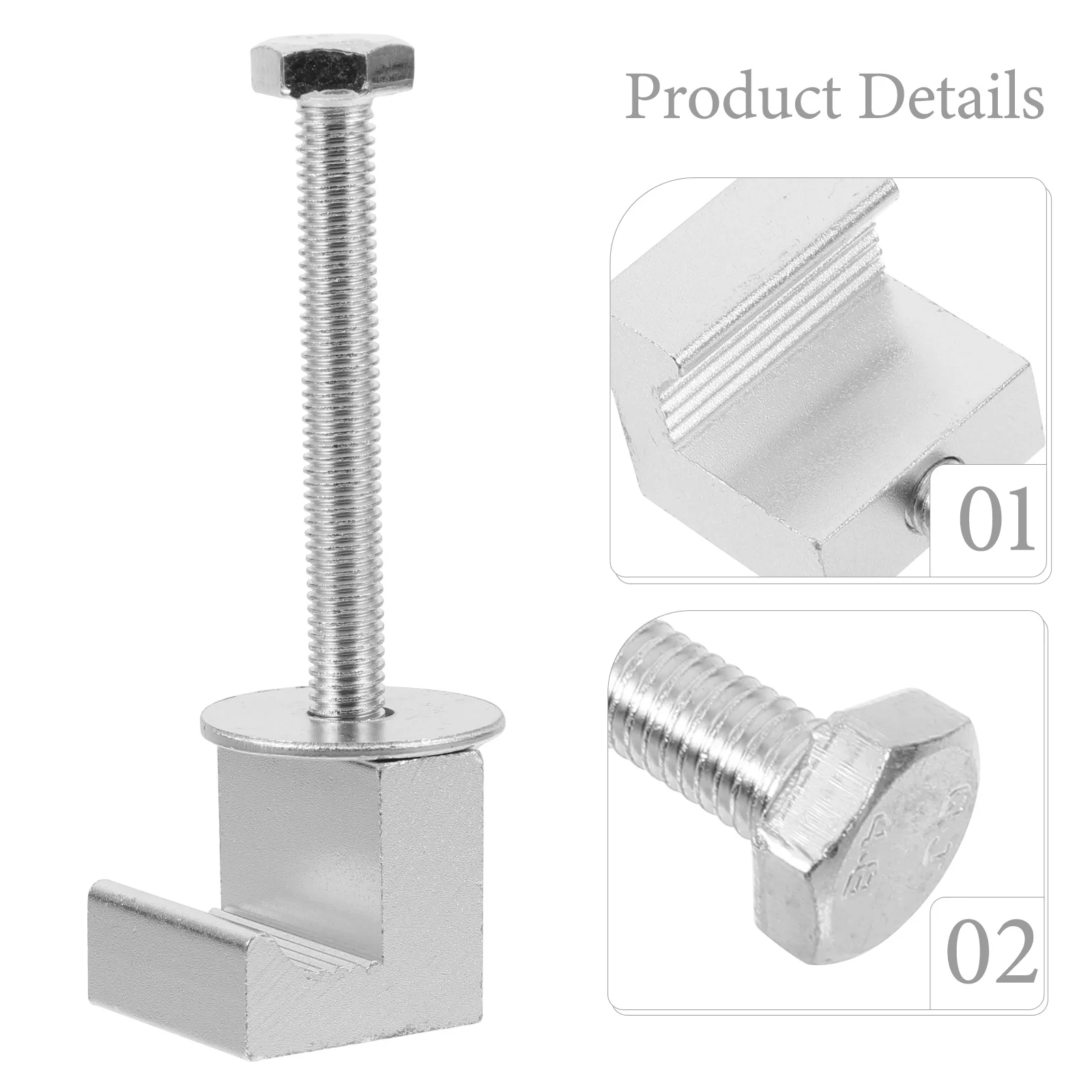 

4Pcs Truck Toolbox Mounting Kit Heavy Duty J Hooks Clamps for Pickup Bed Tool Box J Hooks Truck Tool Box Clamps