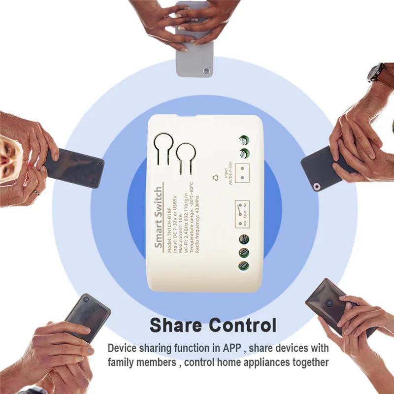 HLZS-Ewelink 컨트롤러 스위치 Wifi 스마트 온도 스위치 10A 온도 센서는 Alexa Google 홈과 함께 작동합니다.