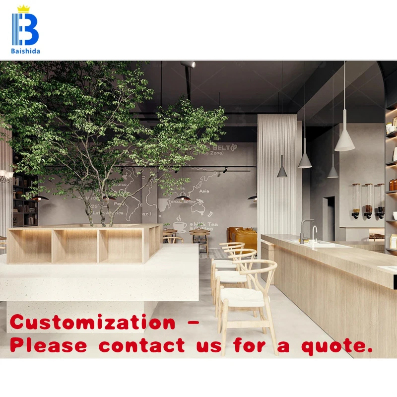 

custom.Custom Modern Vintage Wood Bar Coffee and Tea Shops Artistic Cafe Kiosk Counter Design Showcase Use
