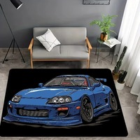 Rectangle Racing Car Pattern Living Room Rug Non-SlipDurable  for Bedroom Carpet Washable Lounge Sofa Area Rug Big Size Mat