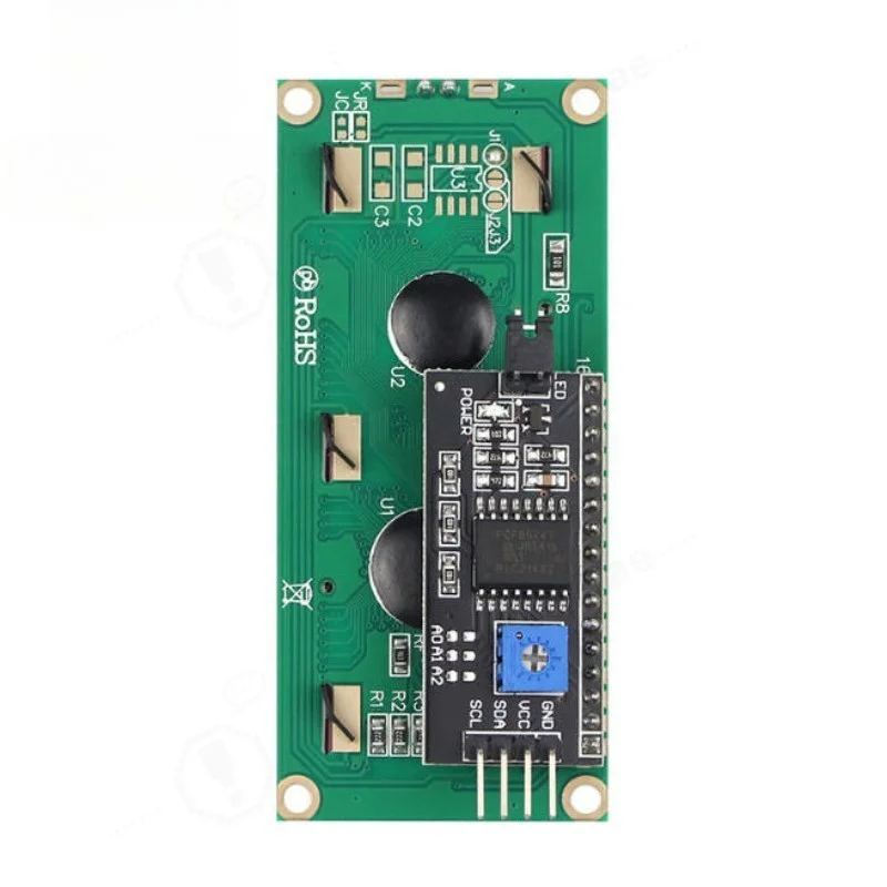 Soldered 1602 I2C LCD Module Blue Screen, 16x2 Character Liquid Crystal Display, Support Library Files