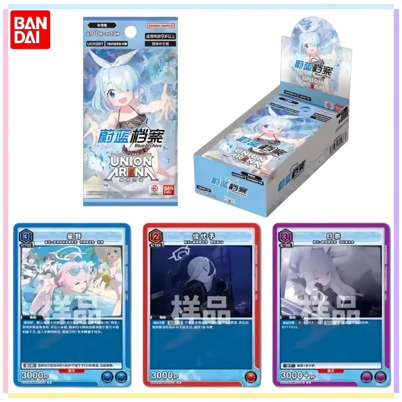 Official BANDAI UNION ARENA TCG Blue Archive Simplified Chinese Booster Packs & Starter Decks Collectible Trading Cards